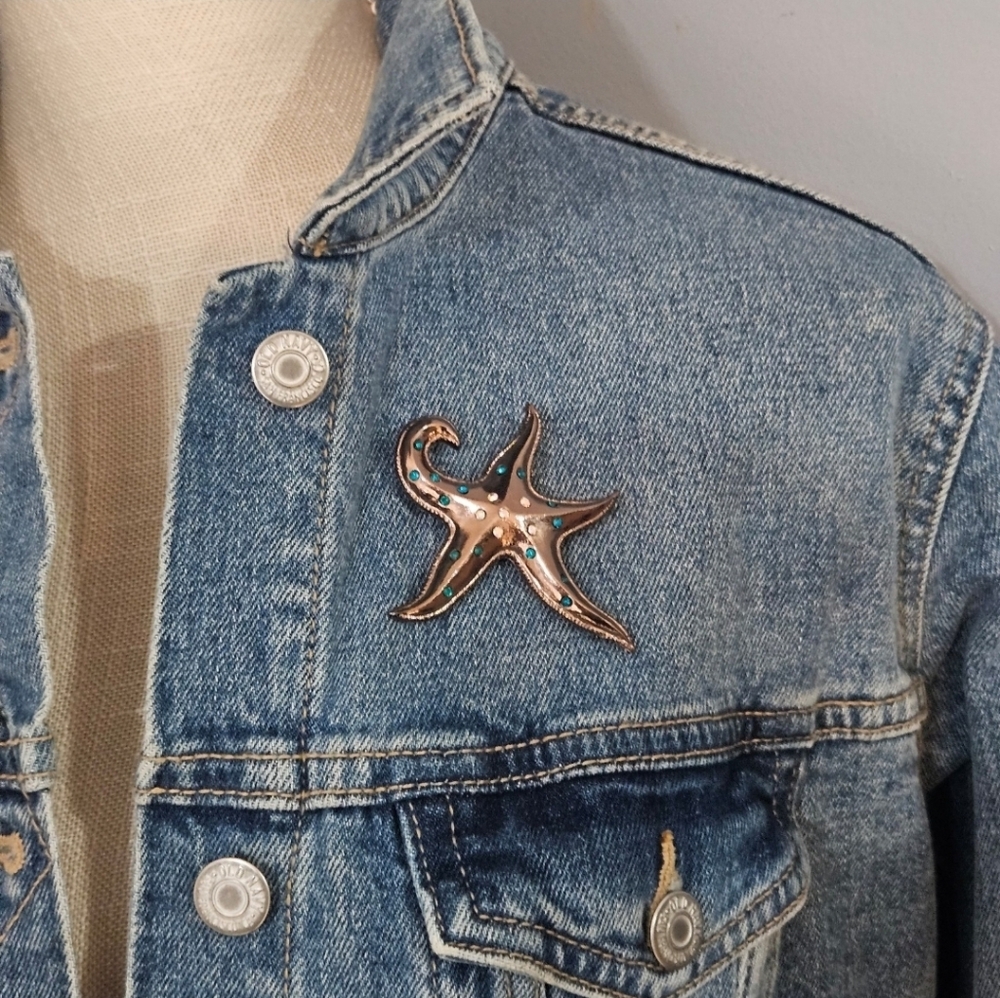 Vintage Starfish Brooch Pendant